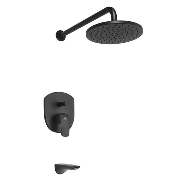 FV - EPUYEN - MONOCOMANDO NEGRO PARA DUCHA/BAÑERA 106/L2-NG