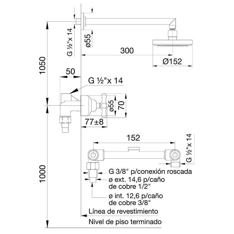 FV - MALENA - JUEGO PARA DUCHA SIN TRANSFERENCIA 109/16 - Imagen 2