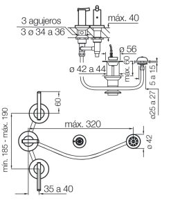Alternative view of FV - LIBBY - JUEGO PARA BIDET CON TRANSFERENCIA 295/39