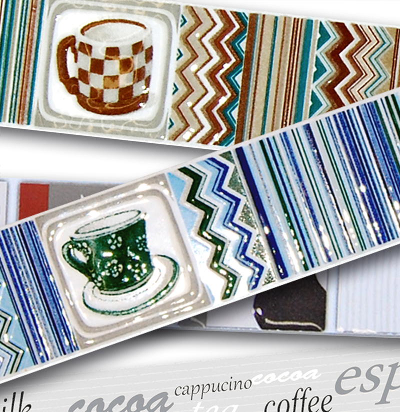 KRYSTALES - CUPS TEA MARRON FRISO 4.5X50
