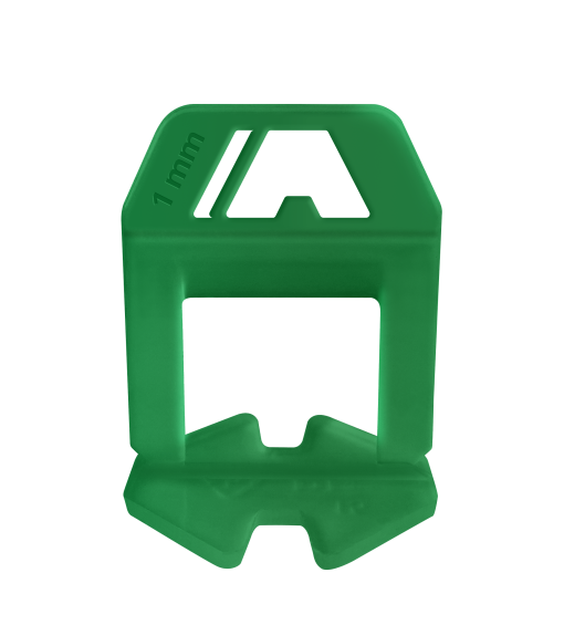 ATRIM - ESPACIADOR AUTONIVELANTE CHICO 1MM CLIP VERDE