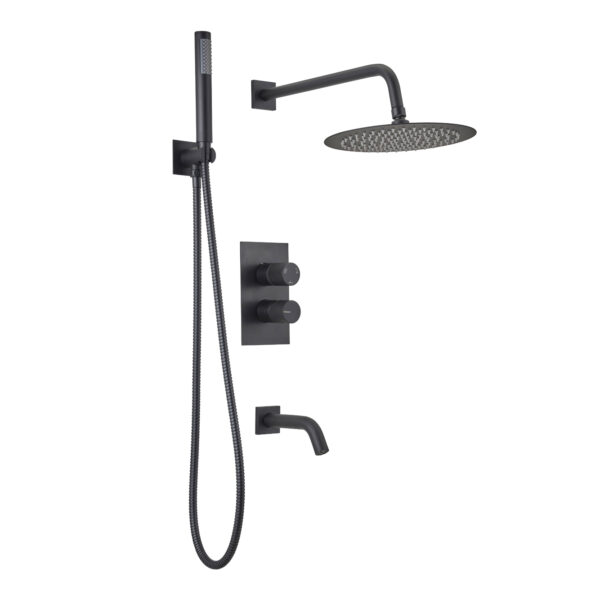 PEIRANO - FABRIC BLACK - DUCHA EMB. MONOCOMANDO 80-200N