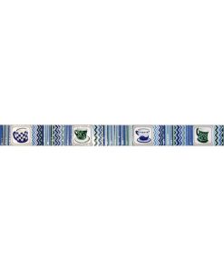 Alternative view of KRYSTALES - CUPS TEA AZUL FRISO 4.5X50