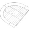 JOHNSON - ESCURRE PLATOS CURVE DE ACERO INOX.