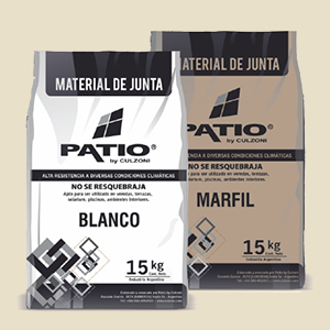 PATIO - MATERIAL DE JUNTA BLANCO 15 KG