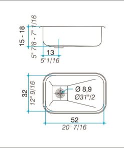 Alternative view of JOHNSON - PILETA Z52/18 52X32X18