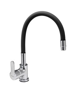 PIAZZA - EMBLEM - MONOCOMANDO COCINA FLEXIBLE NEGRA