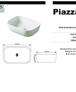 Alternative view of PIAZZA - BACHA APOYAR A426 455X320X140