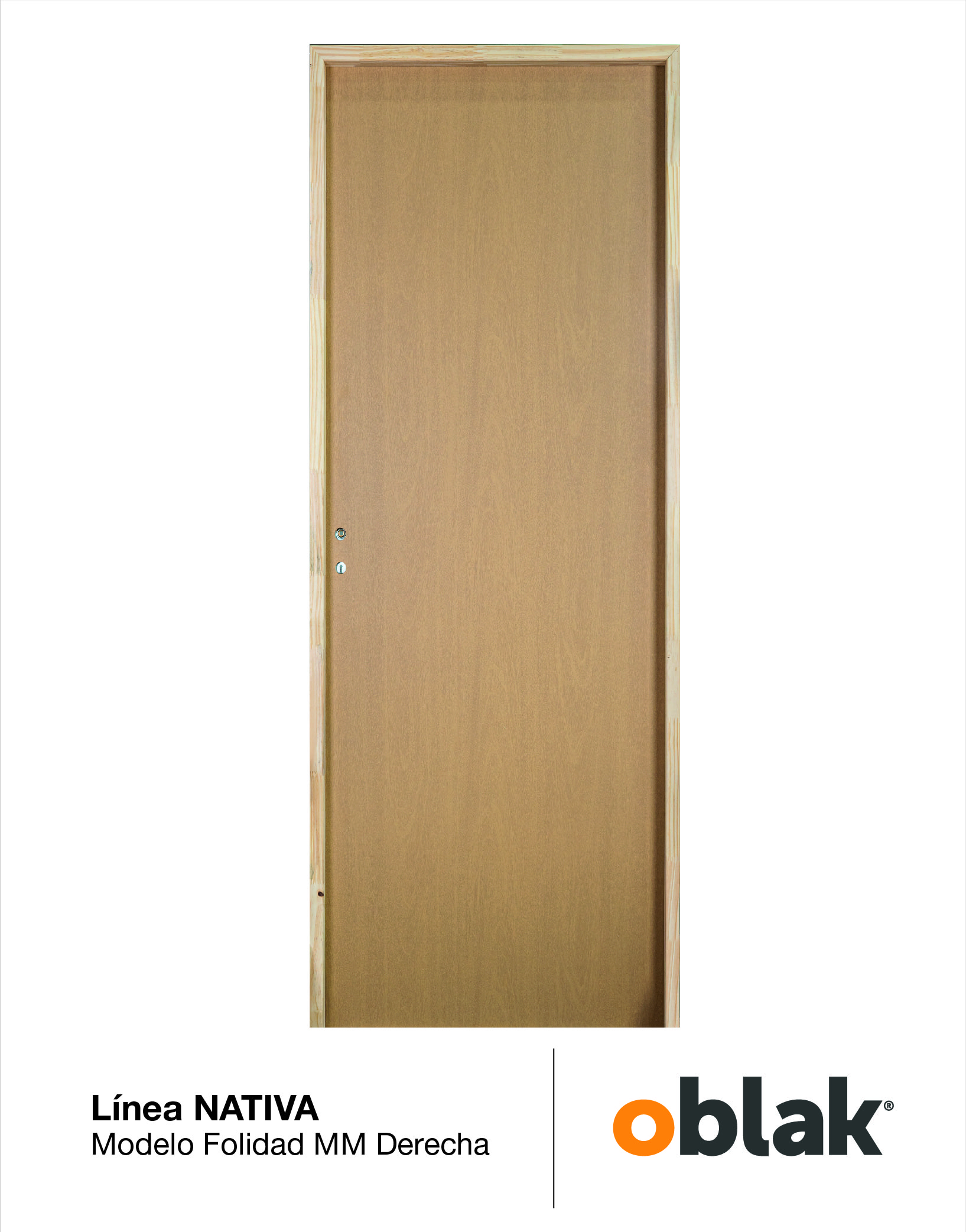 OBLAK - NATIVA - PTA PCA FOLIADA 70X200X10 DER MM