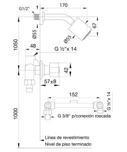 Alternative view of FV - ARIZONA PLUS - JUEGO PARA DUCHA S/TRANSFERENCIA 109/B1P