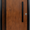 HIERROMAS - CHAPA PREMIUM 080 FOLIADA PVC CAOBA C/BARRAL DER