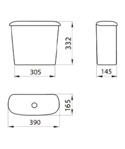 Alternative view of FERRUM - ANDINA - DEPOSITO APOYAR SIMPLE DESCARGA 4.5LT