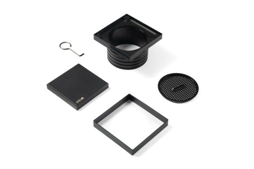 ATRIM - LAGOON - REJILLA P PIL D PATIO NEGRO MATE 12X12X7.4 - Imagen 2